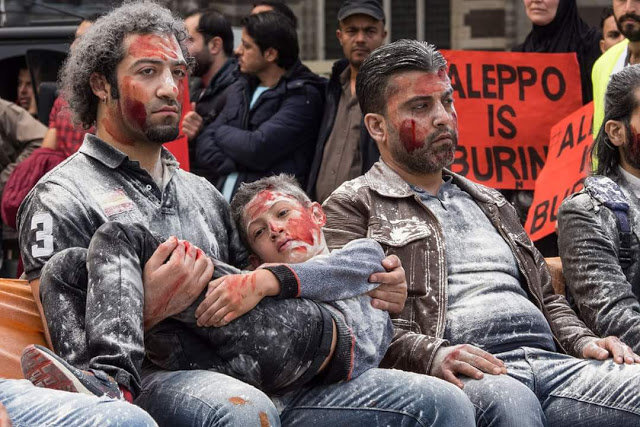 White helmet protest stage-2