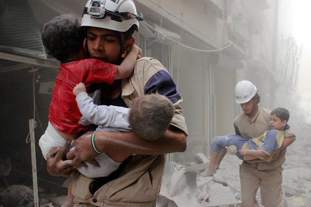 white helmet in Syria 