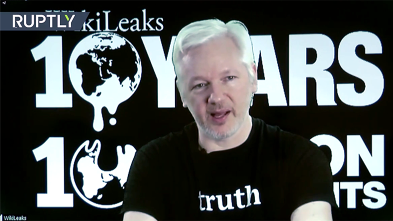 Click to enlarge Julian Assange