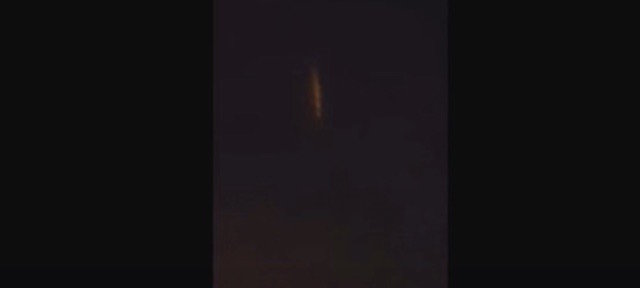 Orange glowing slit