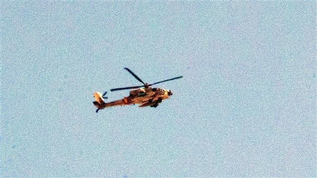Israeli military Apache helicopter