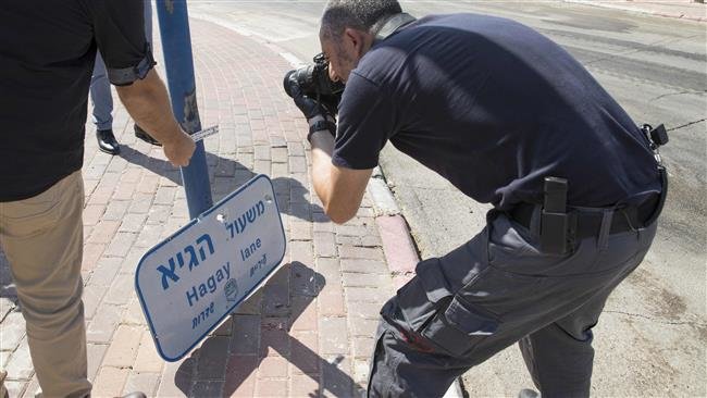 Israeli forensic policeman
