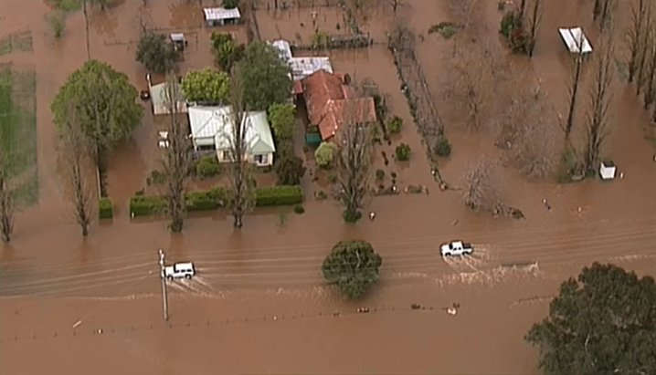 More than 70mm of rain has fallen in the Myrtleford area in the past 24 hours. 