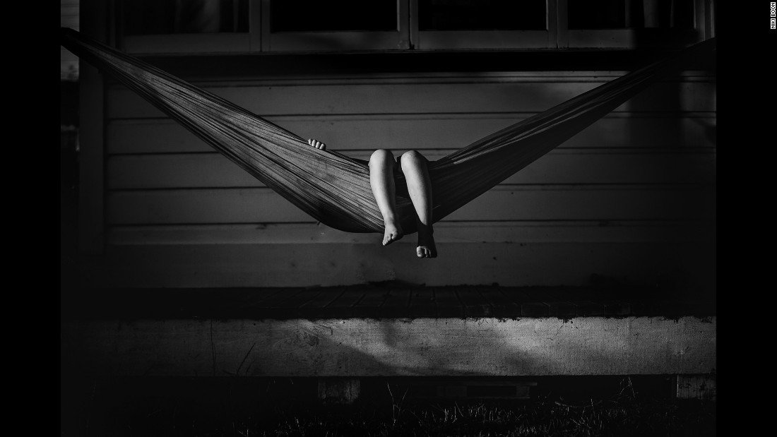 Click to enlarge kid in a hammock