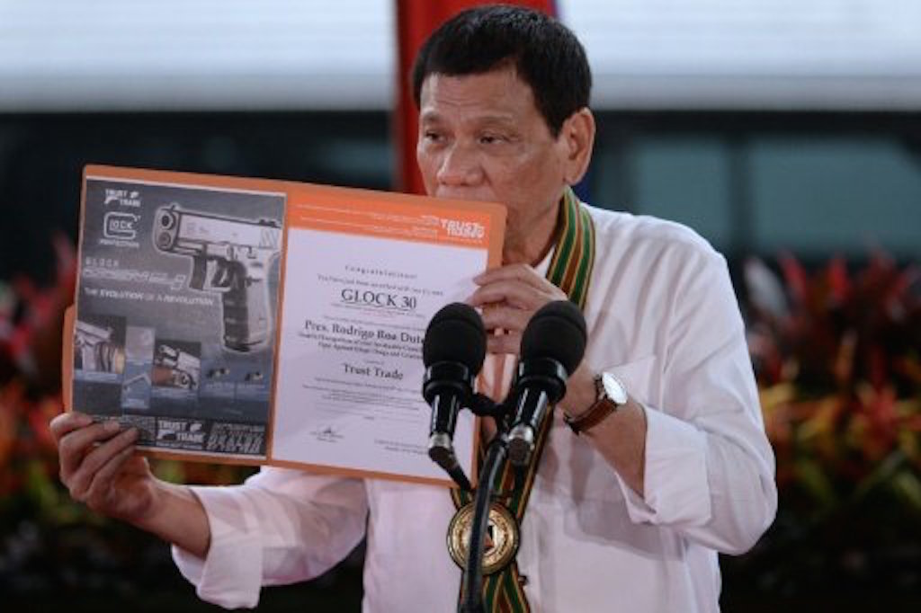 Philippine President Rodrigo 