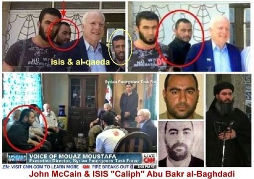 John McCain with ISIS Abu Bakr al-Baghdadi
