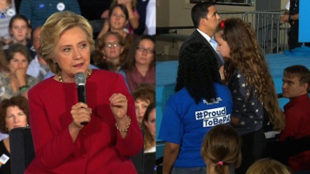 Hillary Clinton town hall Brannan Leach