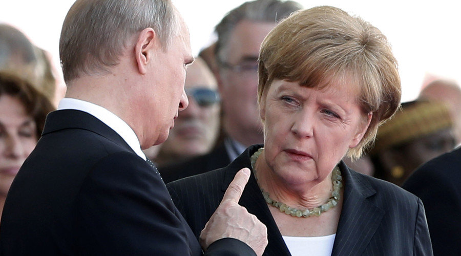 Merkel with Putin