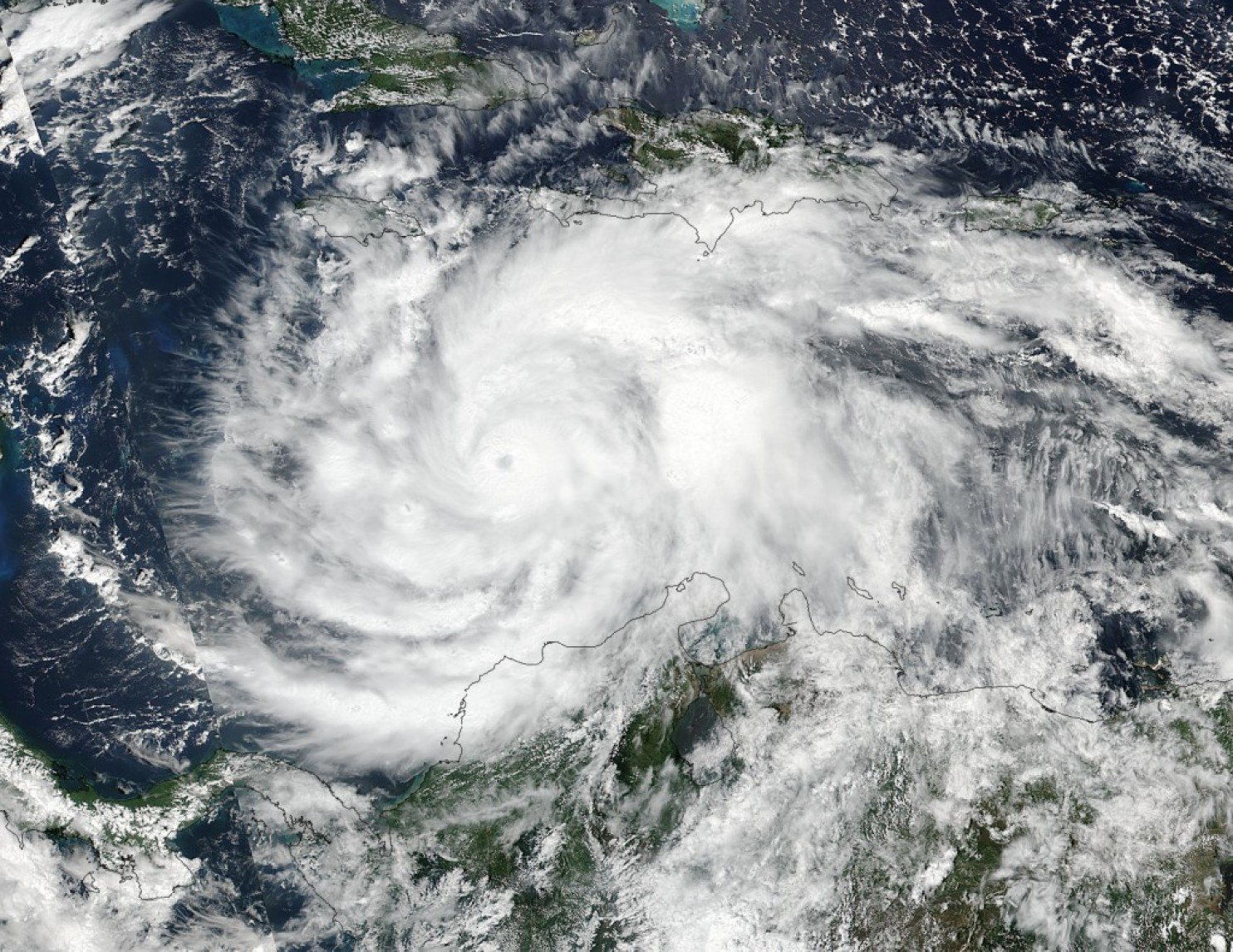 Click to enlarge hurricane Matthew