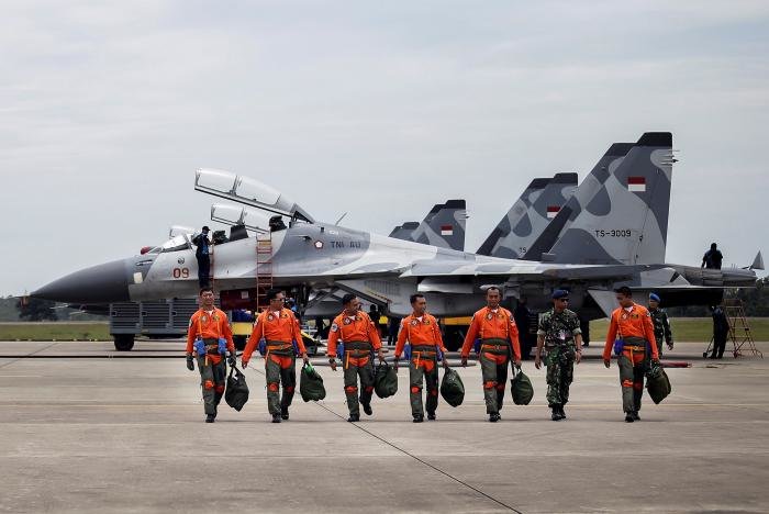Indonesian Air Force Sukhoi fighter pilots