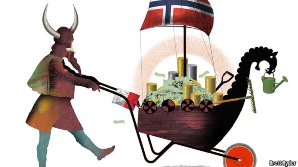 Norway sovereign wealth fund cartoon