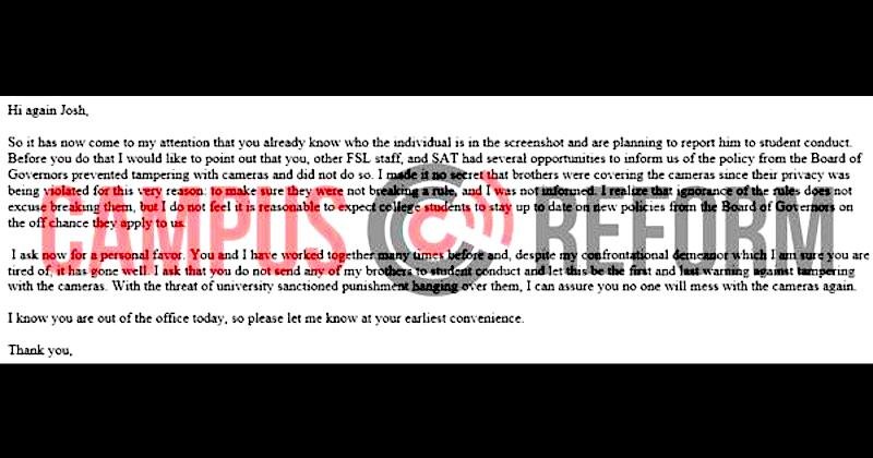 Click to enlarge Frat Cam Email