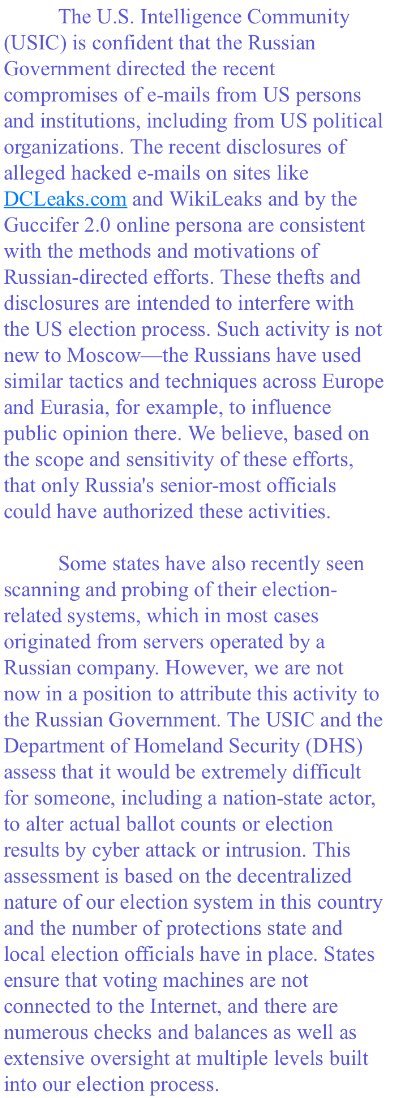 US statement on Russian hackers