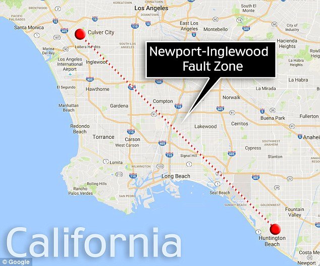 Click to enlarge Newport-Inglewood fault
