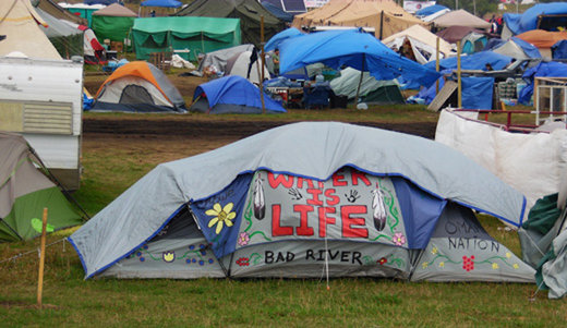 Click to enlarge Standing rock camp