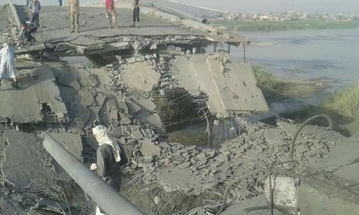 Deir Ezzor Bridge US bombs