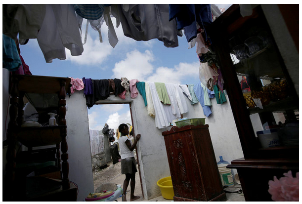Click to enlarge Hurricane Matthew ravaged home