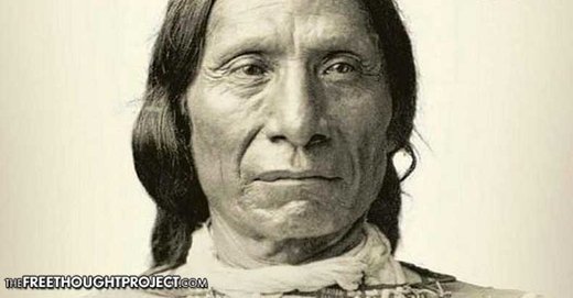 Oglala Lakota Sioux chief Mahpiua-Luta called Red Cloud