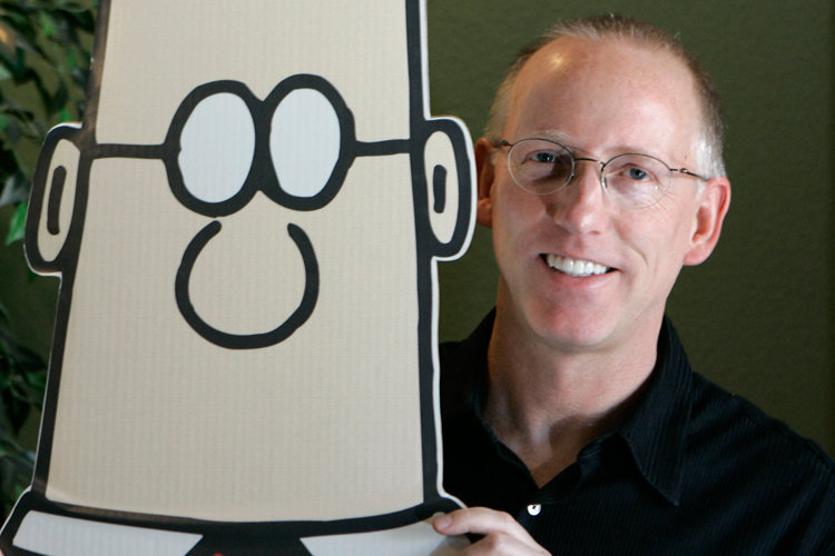 Click to enlarge Dilbert creator Scott Adams