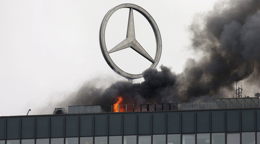 Europa-Center building fire