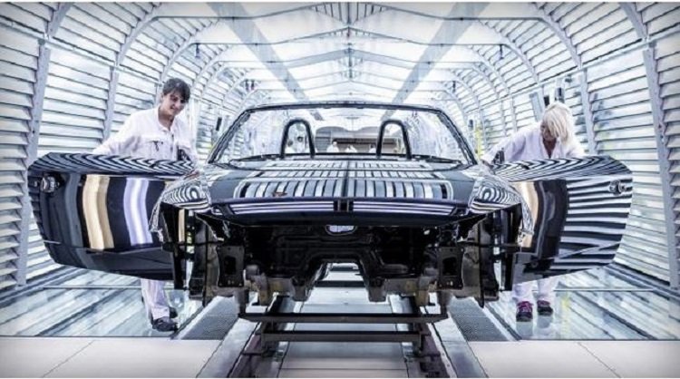 Click to enlarge Car on Assembly Line