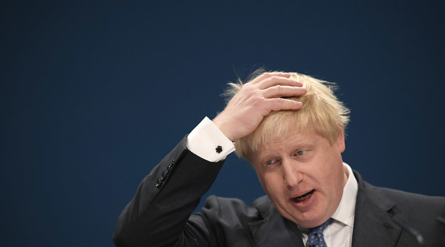 Britain's Foreign Secretary Boris Johnson