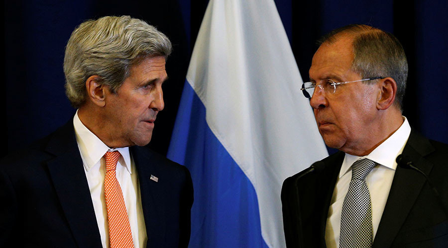 U.S. Secretary of State John Kerry and Russian Foreign Minister Sergei Lavrov