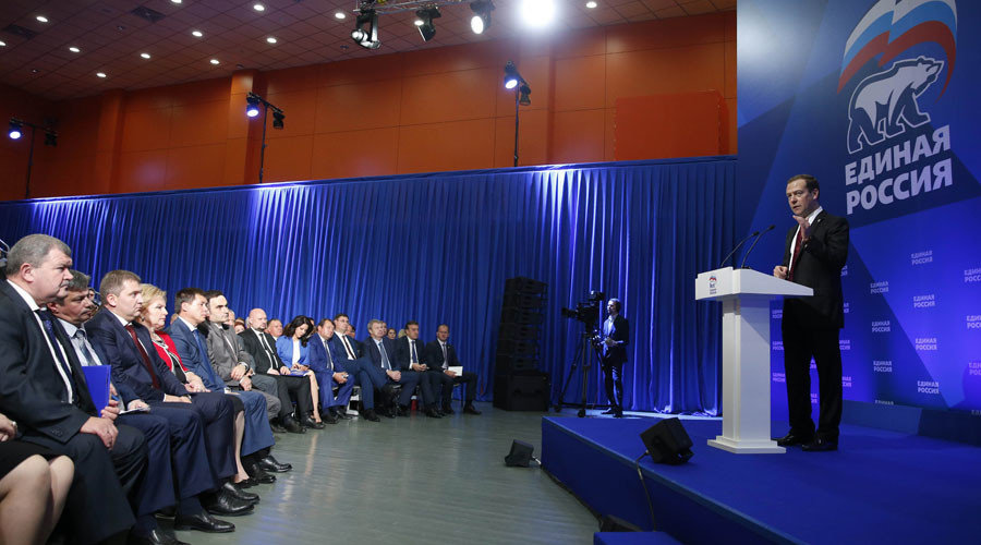 Click to enlarge Dmitry Medvedev United Russia Party