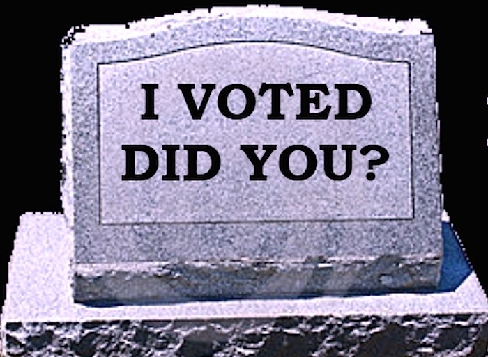 I voted did you? tombstone