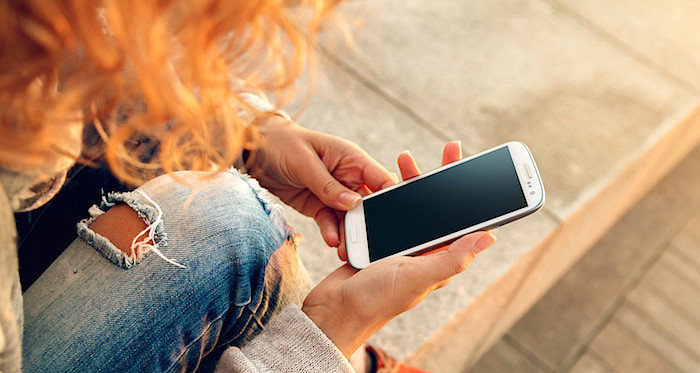 woman smartphone