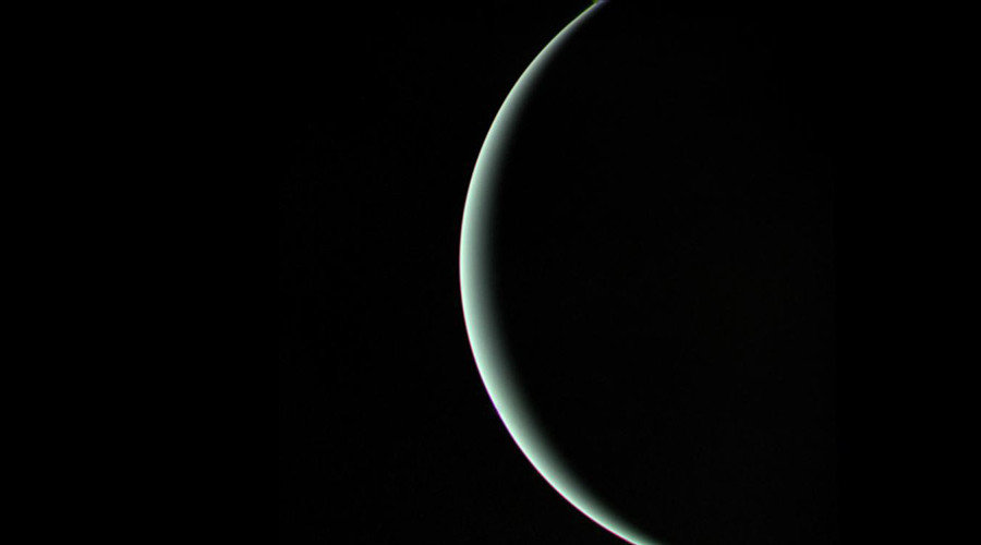 A view of Uranus captured by Voyager 2 in 1986
