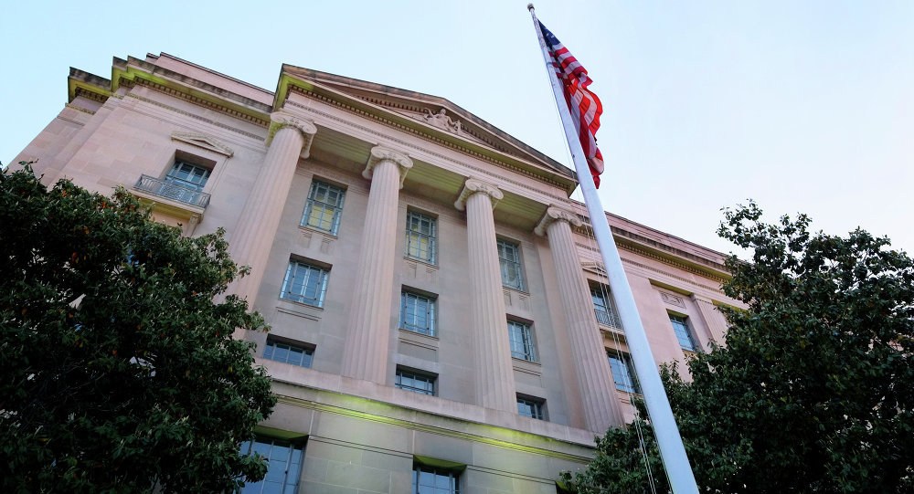 Click to enlarge DOJ building