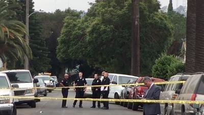Click to enlarge LA crime scene