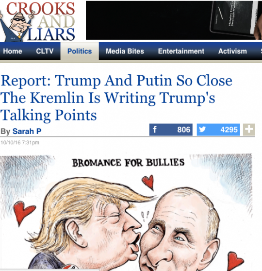 Putin Trump bromance?