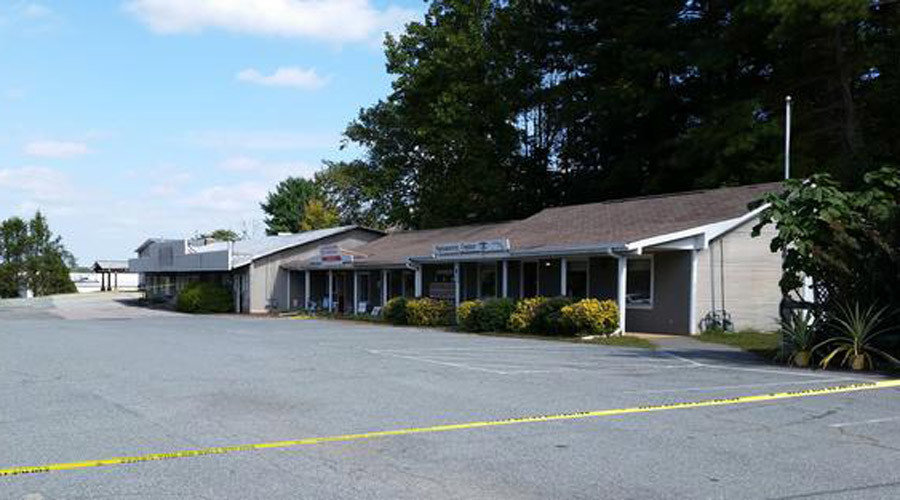 Click to enlarge Damage to the Orange County Republican Party headquarters