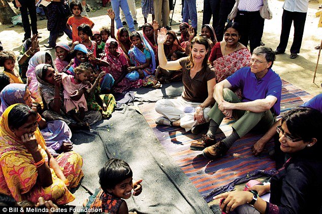 bill and melinda gates in india