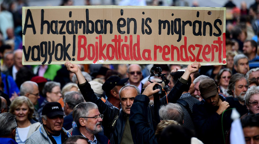 Hungary freedom of speech rally
