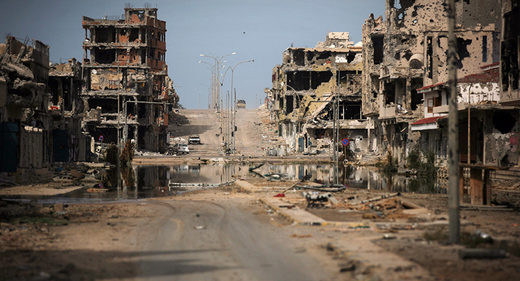 Destruction in Sirte, Libya