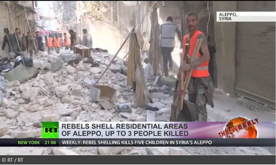 rebels shell aleppo