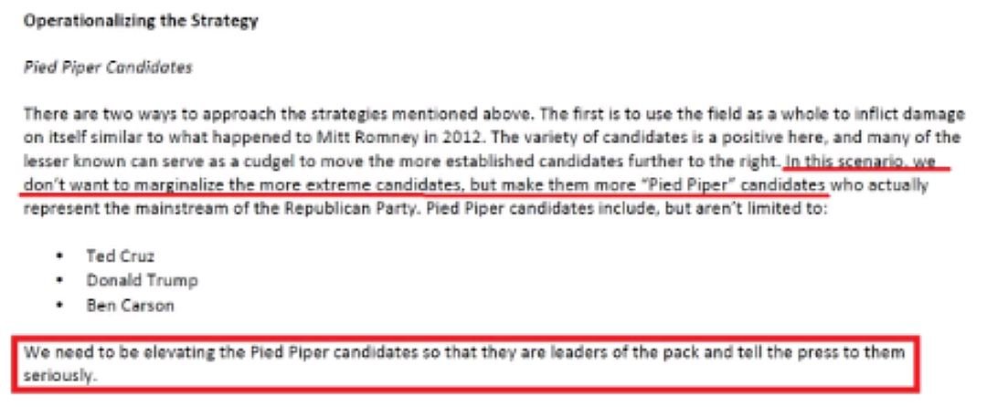 wilileaks trump hillary pied piper