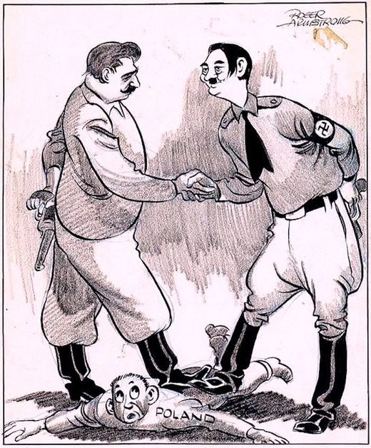 Stalin Hitler WWII Poland