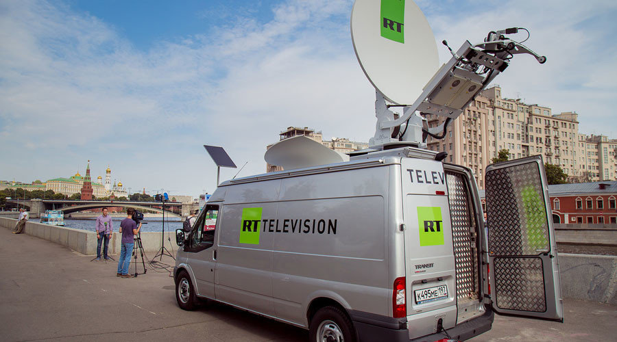 Click to enlarge RT broadcast van