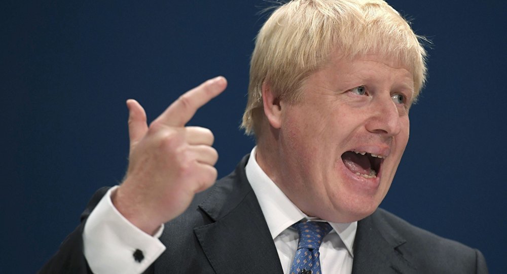 UK Foreign Secretary Boris Johnson
