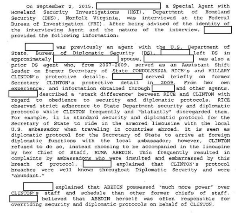 Click to enlarge clinton security fbi document