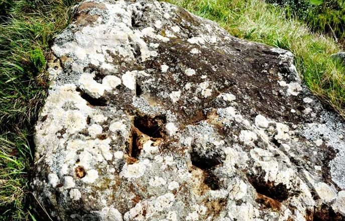 Rock with holes