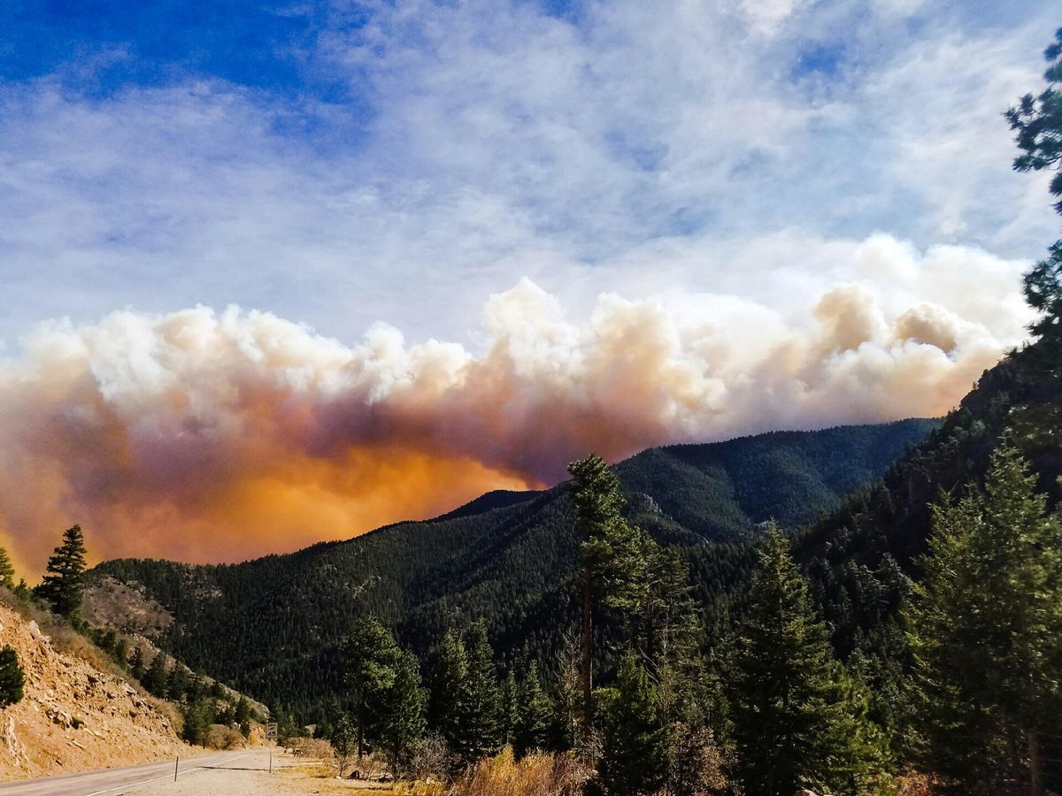The Junkins Fire east of Westcliffe in Custer County is estimated at 13,300 acres. Mandatory evacuations are in place. 