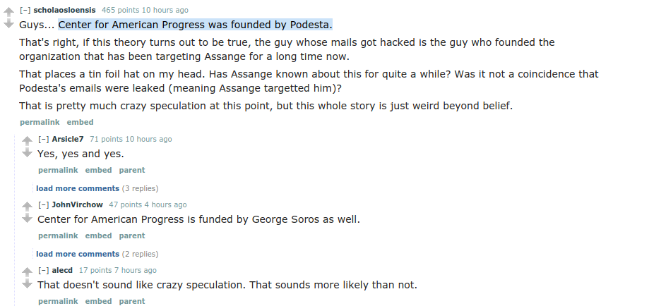 Center for American Progress was founded by Clinton campaign chair John Podesta