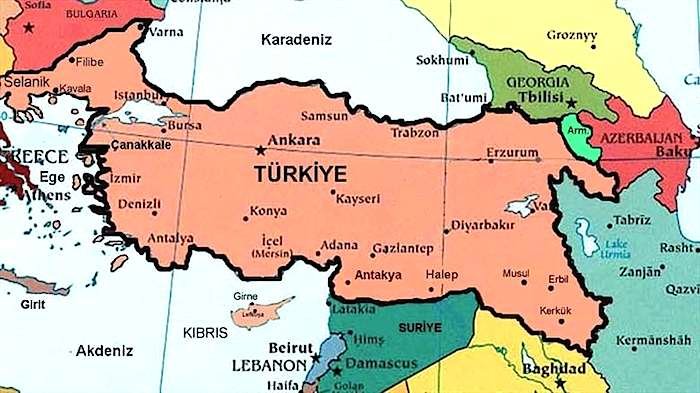 old map Turkey/ ME