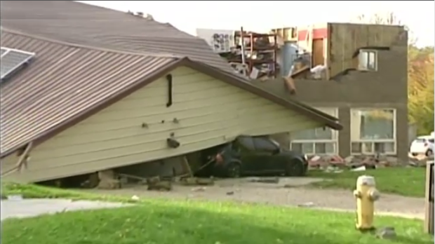 Ontario tornado damage
