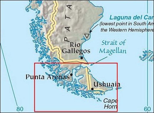 Click to enlarge Tierra Del Fuego